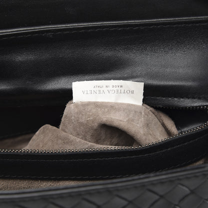 Bottega Veneta Nappa Intrecciato Rialto Shoulder Bag Black 6 of 13