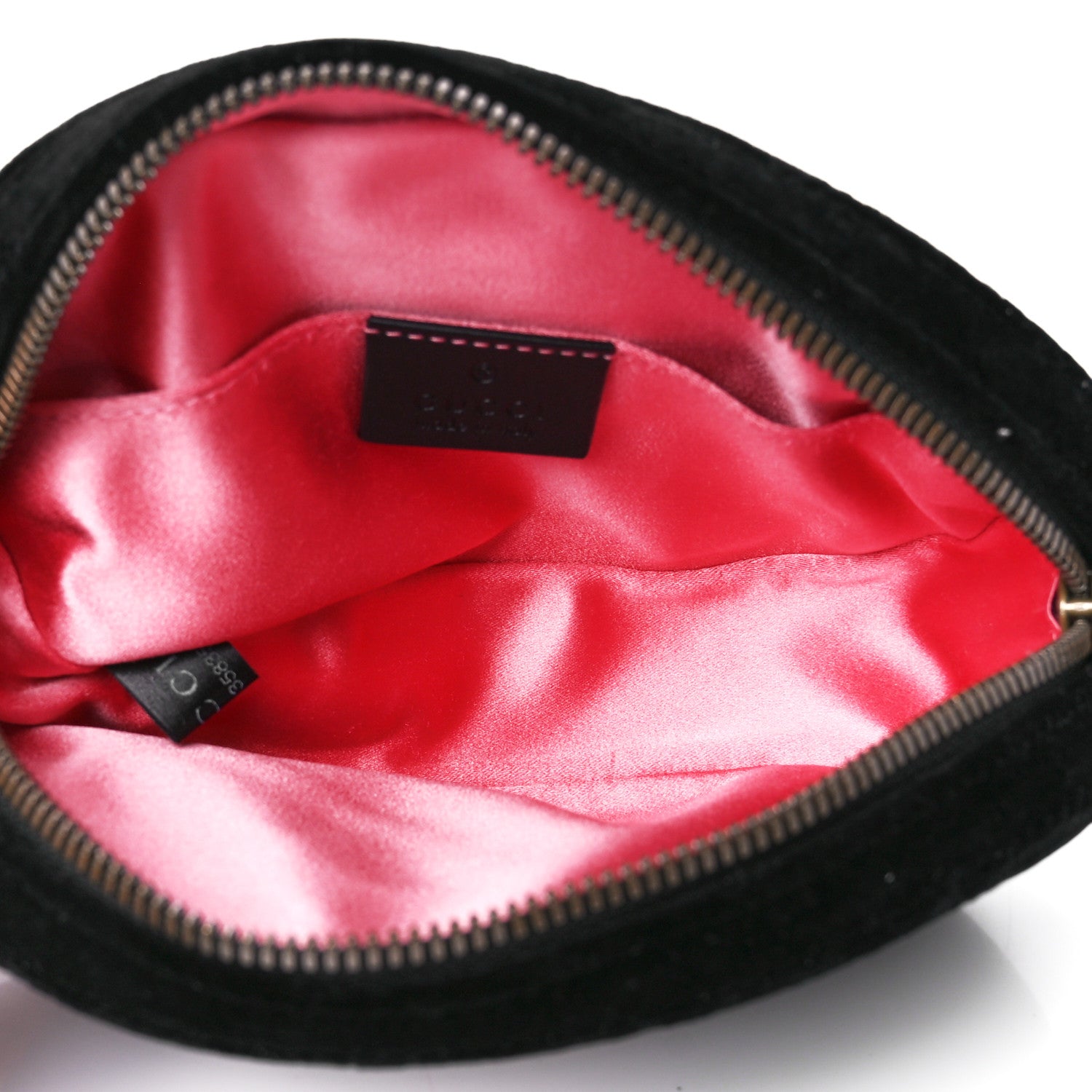 Gucci Velvet Matelasse GG Marmont Belt Bag 95 38 Black 5 of 13