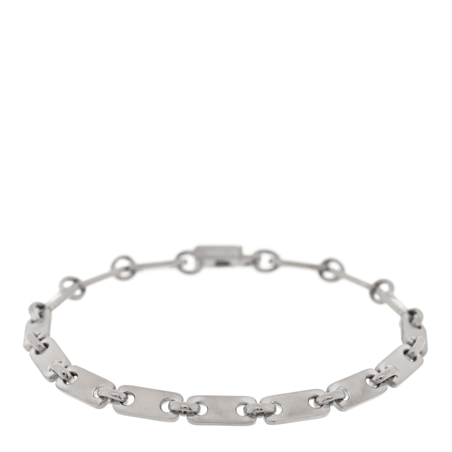 18K White Gold 5mm Fidelity Link Bracelet