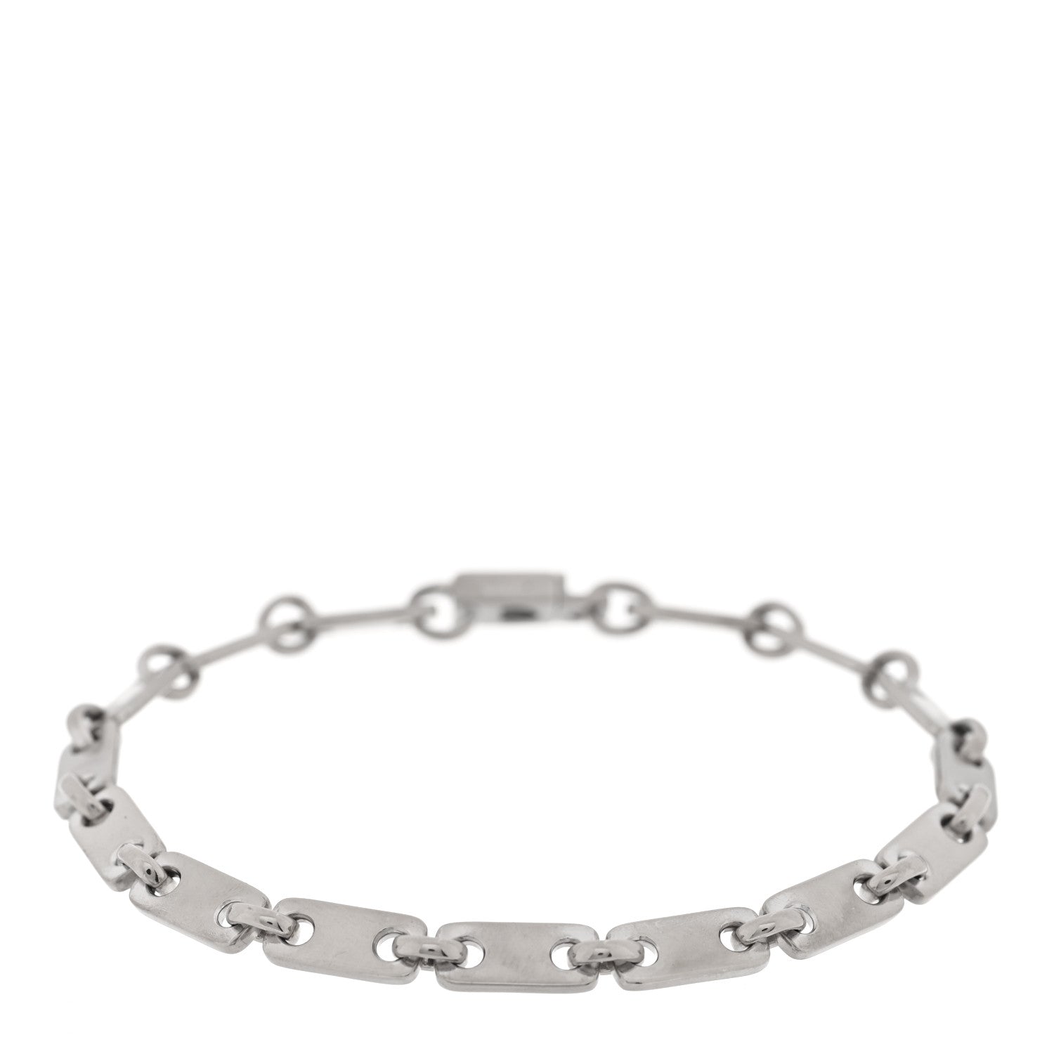 Cartier 18K White Gold 5mm Fidelity Link Bracelet 1 of 5