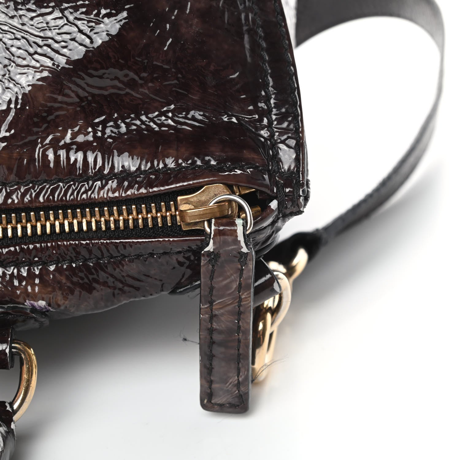 Givenchy Crinkled Patent Medium Pandora Bag Aubergine 17 of 17