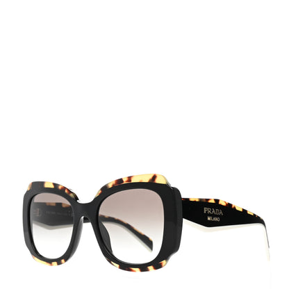 Prada Acetate Square Sunglasses SPR 16Y Black Havana 1 of 7
