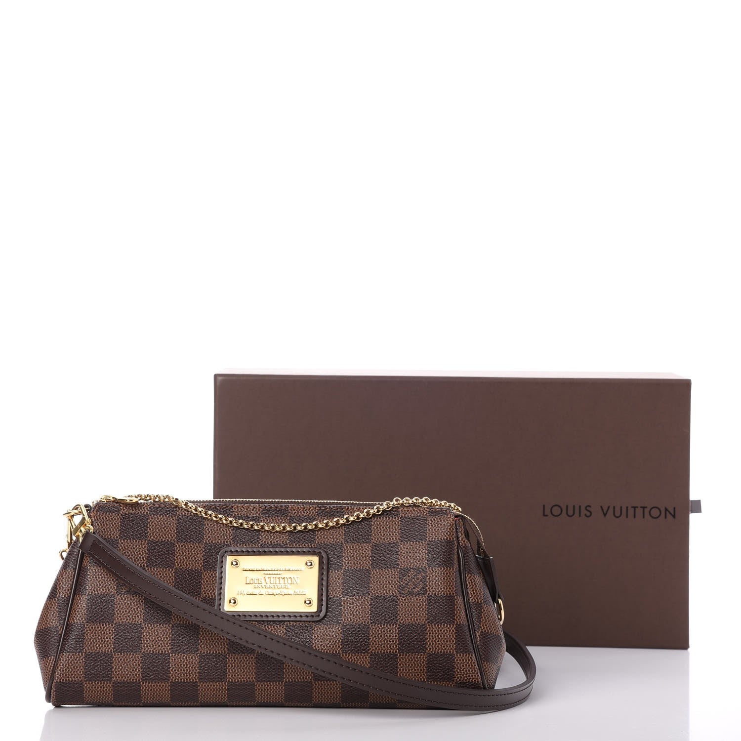 Louis Vuitton Damier Ebene Eva Clutch 8 of 8
