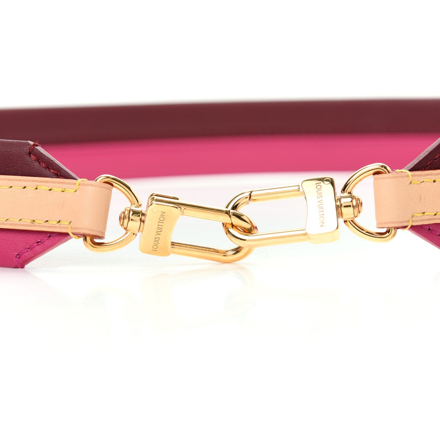 Calfskin Cluny BB Shoulder Strap Bordeaux Fuchsia