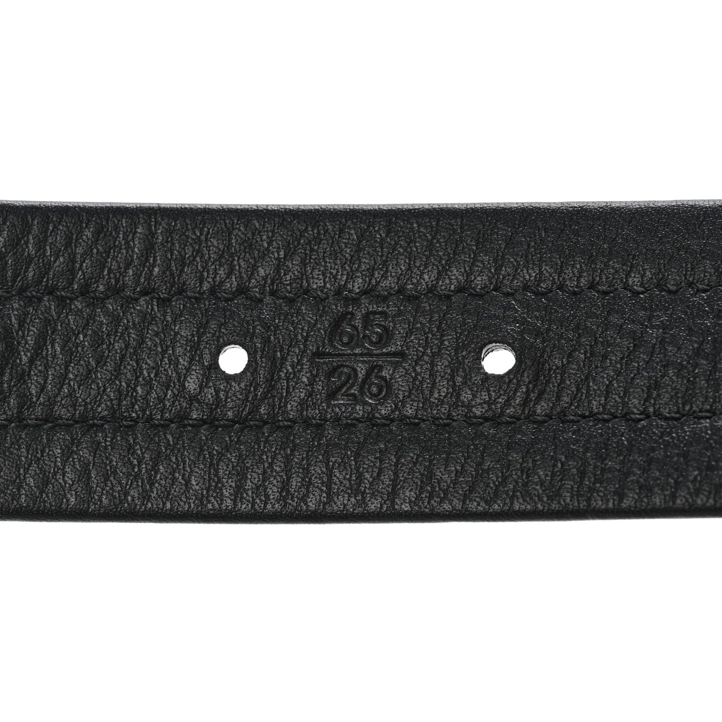 Calfskin Lambskin Zipper Chain CC Belt 65 26 Black
