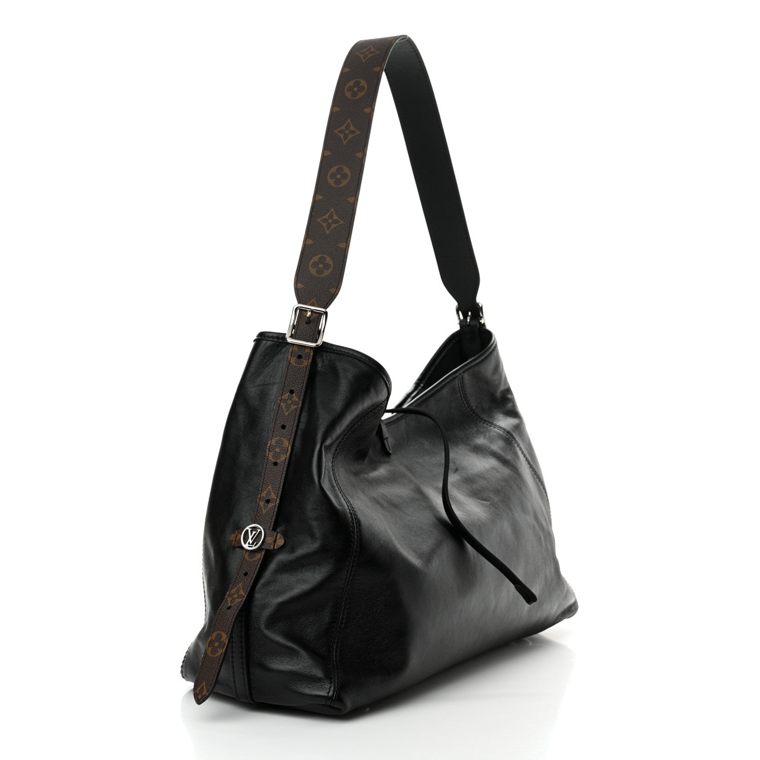 Louis Vuitton Lambskin CarryAll Vibe MM Black 4 of 11