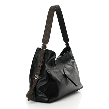 Louis Vuitton Lambskin CarryAll Vibe MM Black 4 of 11