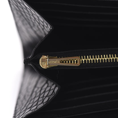 Hermes Matte Alligator Constance Wallet Black 13 of 17