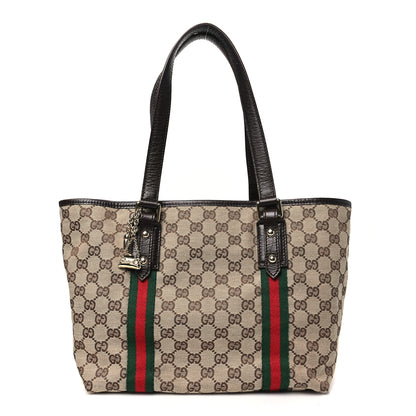 Gucci Monogram Medium Jolicoeur Tote Dark Brown 1 of 12