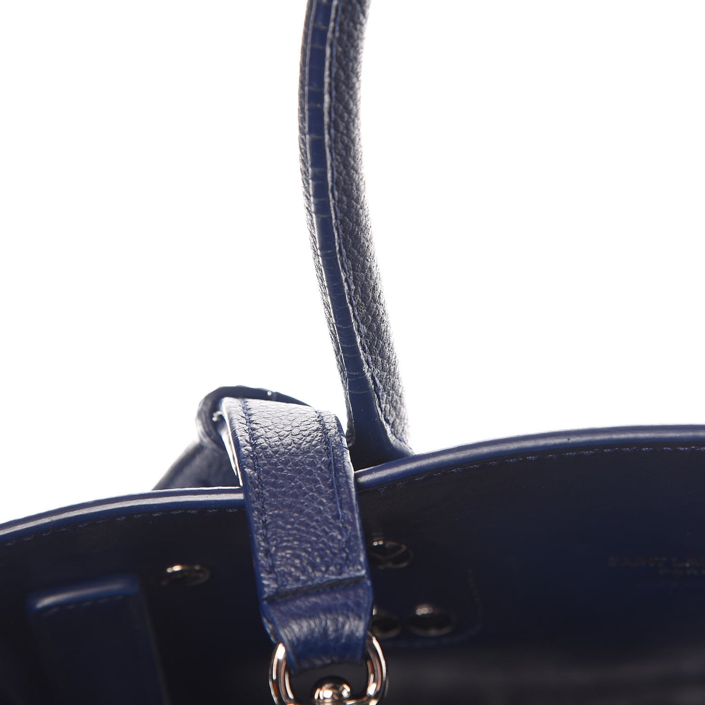 Grained Calfskin Baby Sac De Jour Marine