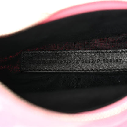 Balenciaga Denim BB Monogram Le Cagole Shoulder Bag XS Pink 8 of 13