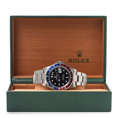 Rolex Stainless Steel 40mm Oyster Perpetual Date GMT Master Ⅱ Pepsi Watch 16710 6 of 6