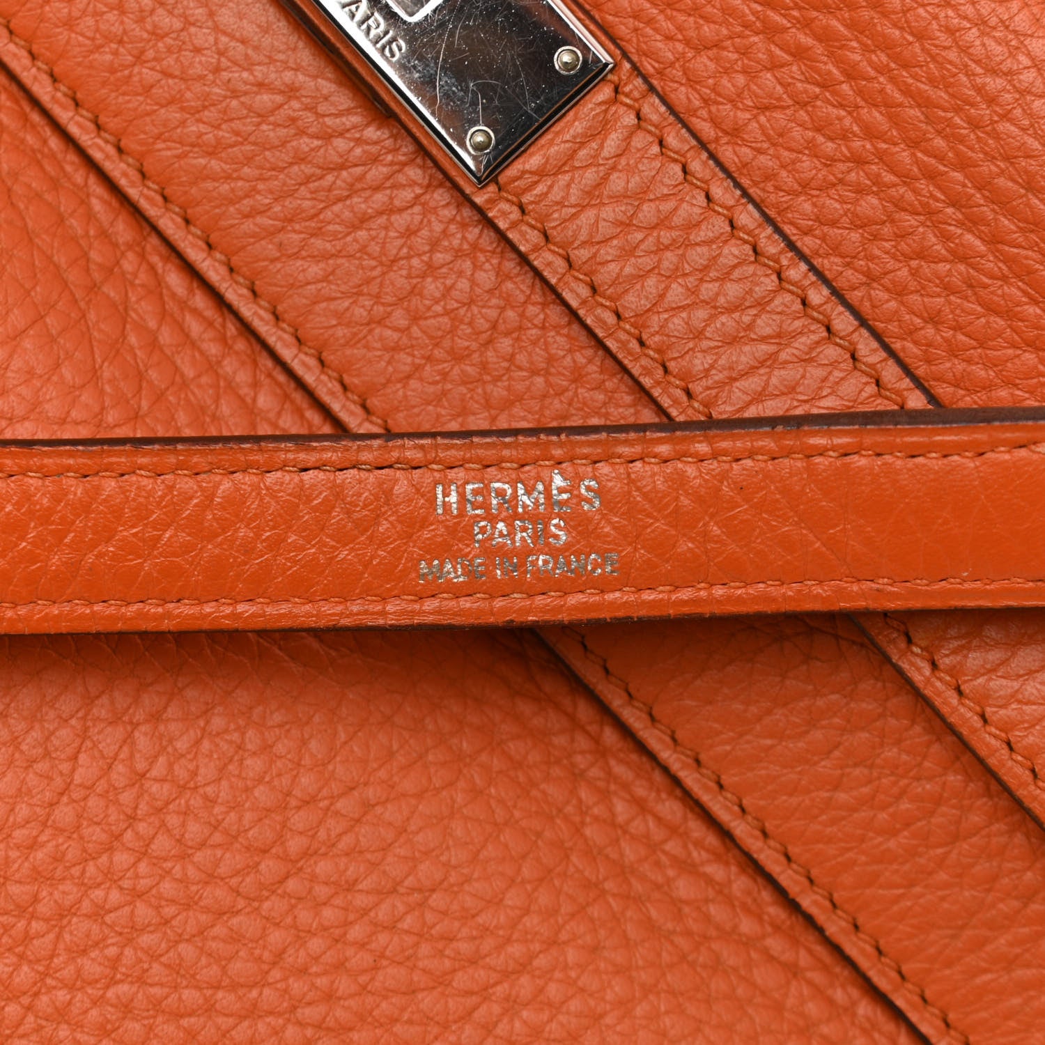 Hermes Togo Kelly Retourne 35 Orange 6 of 16