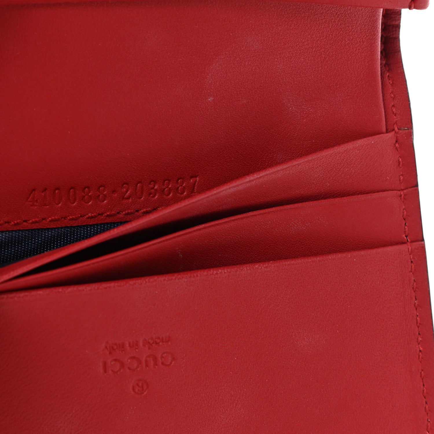 Gucci GG Supreme Monogram Blooms Card Case Beige Blue Navy Hibiscus Red 7 of 8