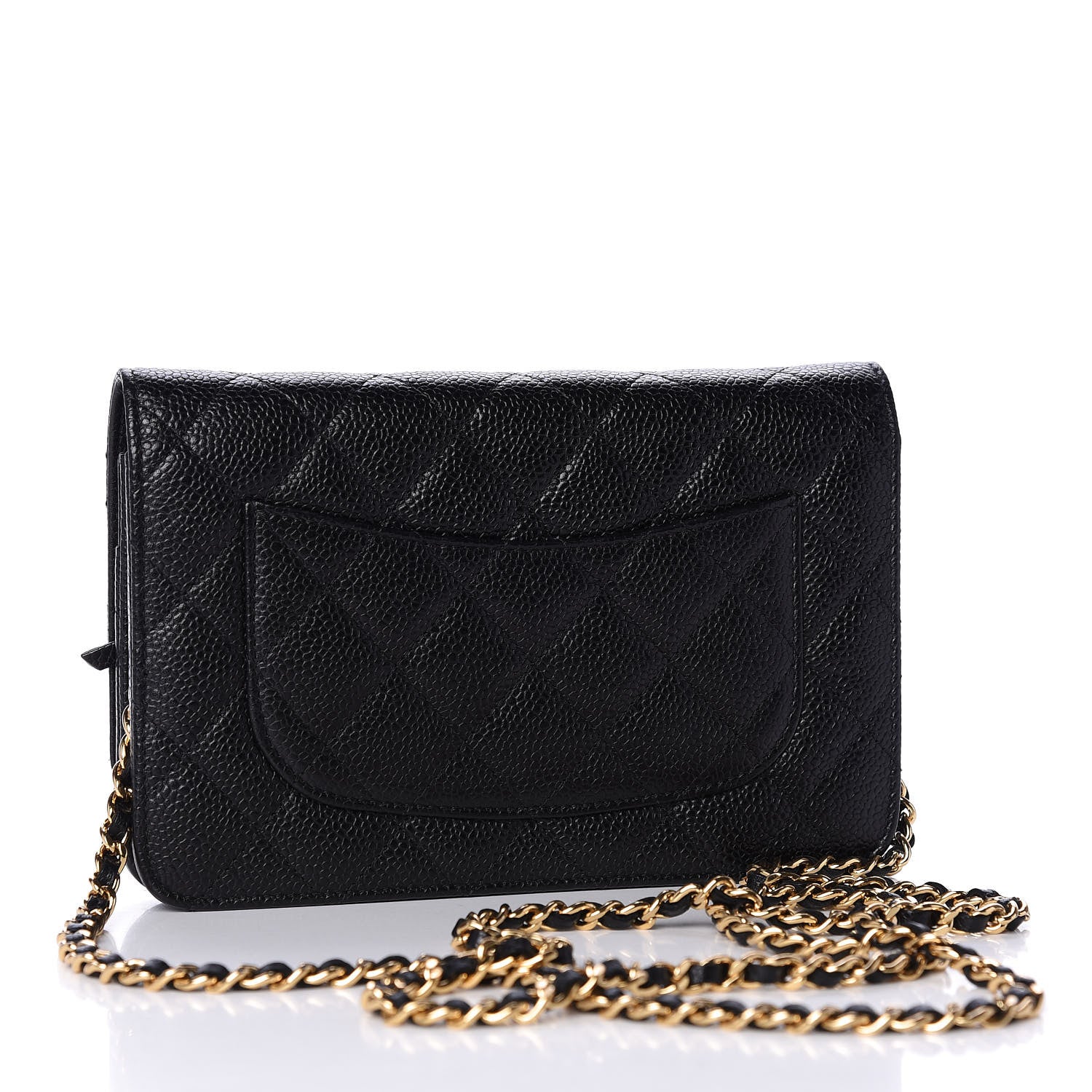 Chanel Caviar Quilted Wallet On Chain WOC Black 2 of 9