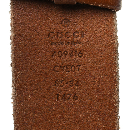Gucci Faded Calfskin Double G 40mm Belt 85 34 Cuir 5 of 6