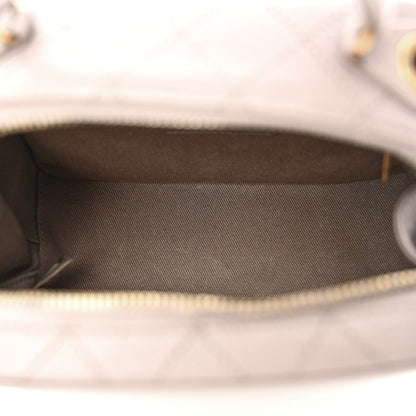 Chanel Shiny Calfskin Goatskin Quilted Coco Curve Vanity Grey 5 of 11