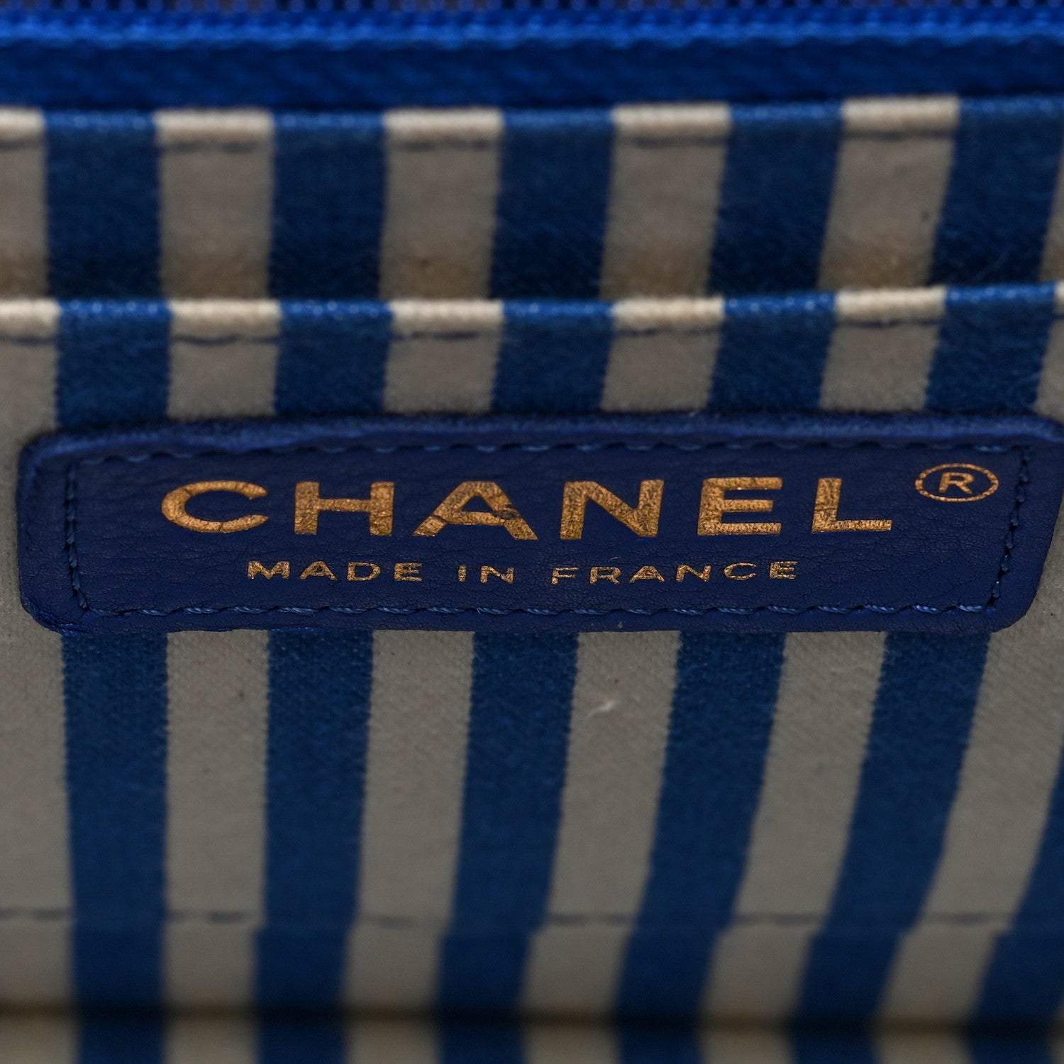 Chanel Calfskin Quilted Chevron Small Single Flap Blue 6 of 10