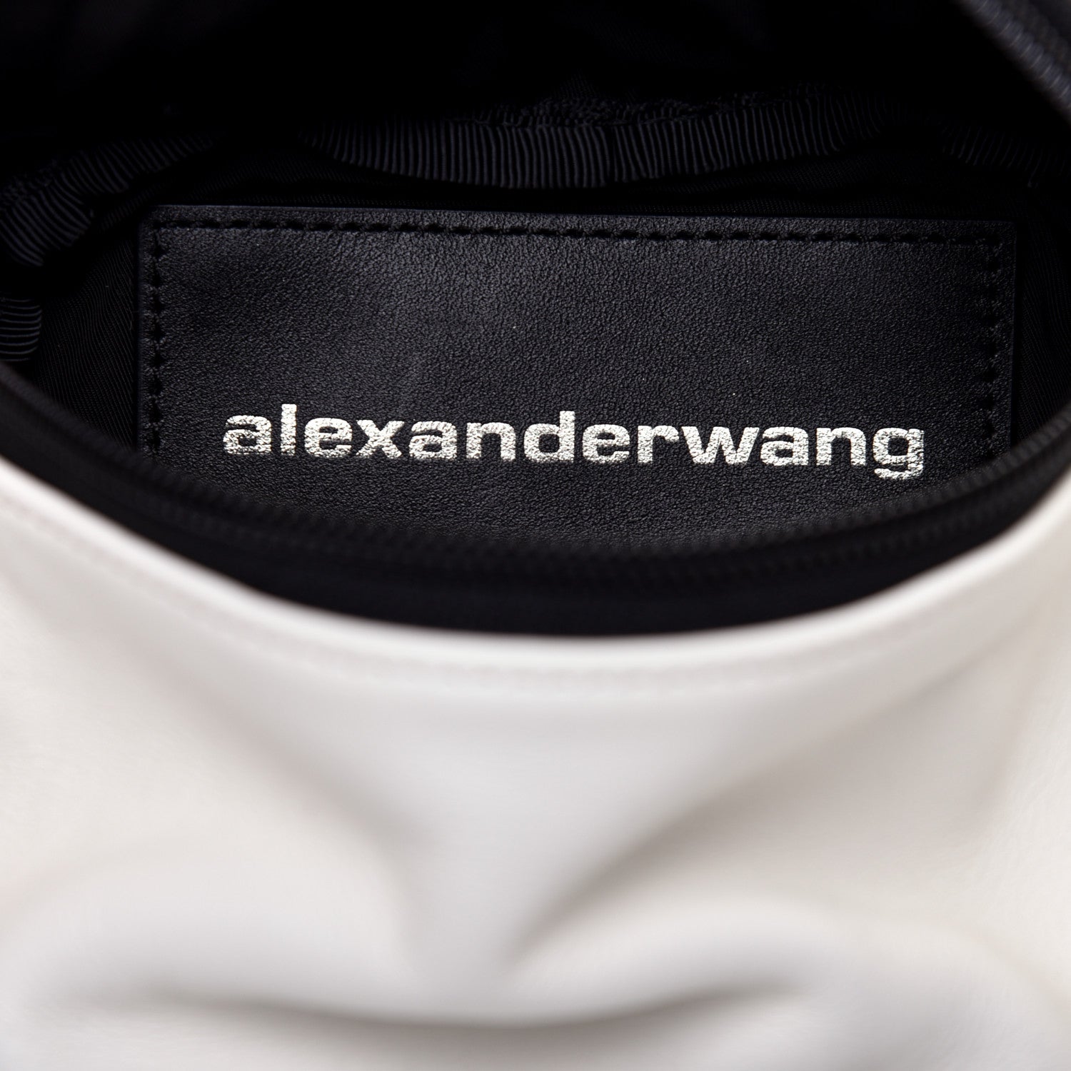 Alexander Wang Lambskin Belt Bag White Black 8 of 9