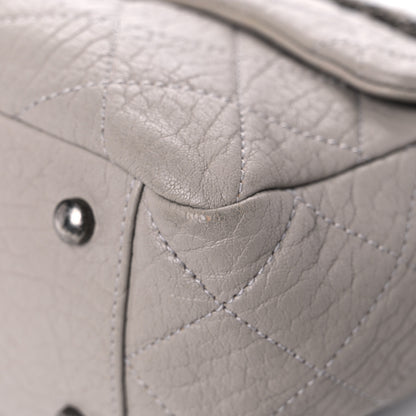 Chanel Washed Lambskin Quilted CC Travel Flap Grey 9 of 13