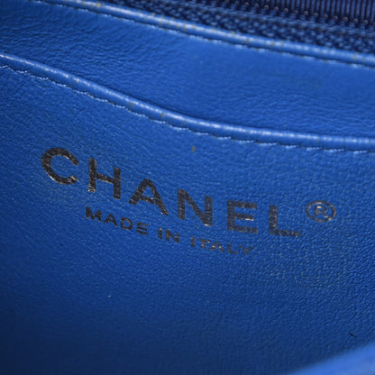 Chanel Caviar Quilted Mini Rectangular Flap Blue 8 of 14