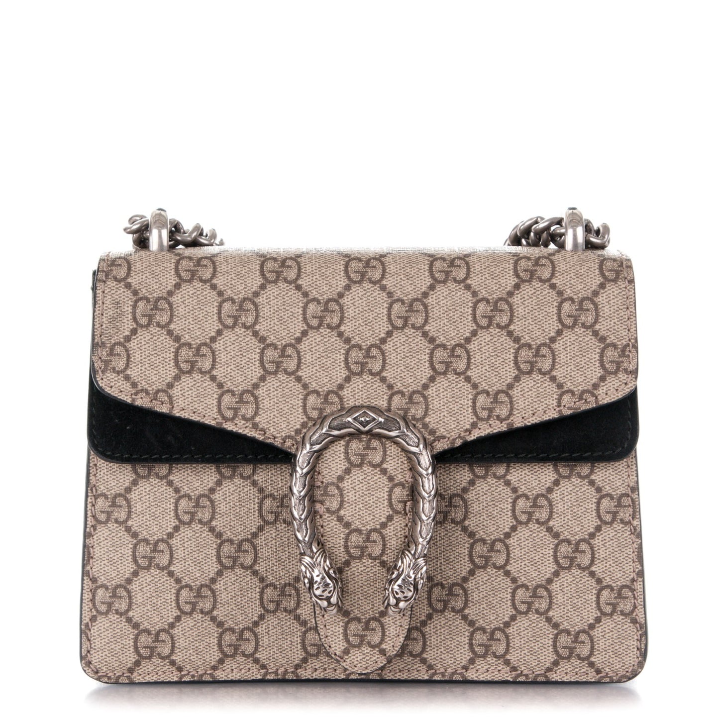 GG Supreme Monogram Mini Dionysus Shoulder Bag Black