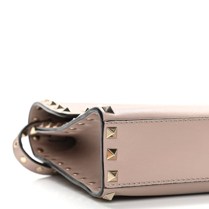Valentino Garavani Vitello Medium Rockstud Flip Lock Crossbody Bag Poudre 8 of 13