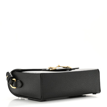 Gucci Calfskin Horsebit 1955 Shoulder Bag Black 4 of 17