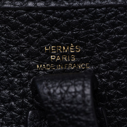 Hermes Taurillon Clemence Evelyne TPM Black 6 of 9