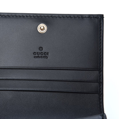 Gucci Guccissima Signature Bowy Card Case Wallet Black 6 of 7