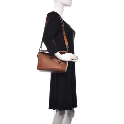 Loewe Calfskin Small Puzzle Bag Tan 2 of 12