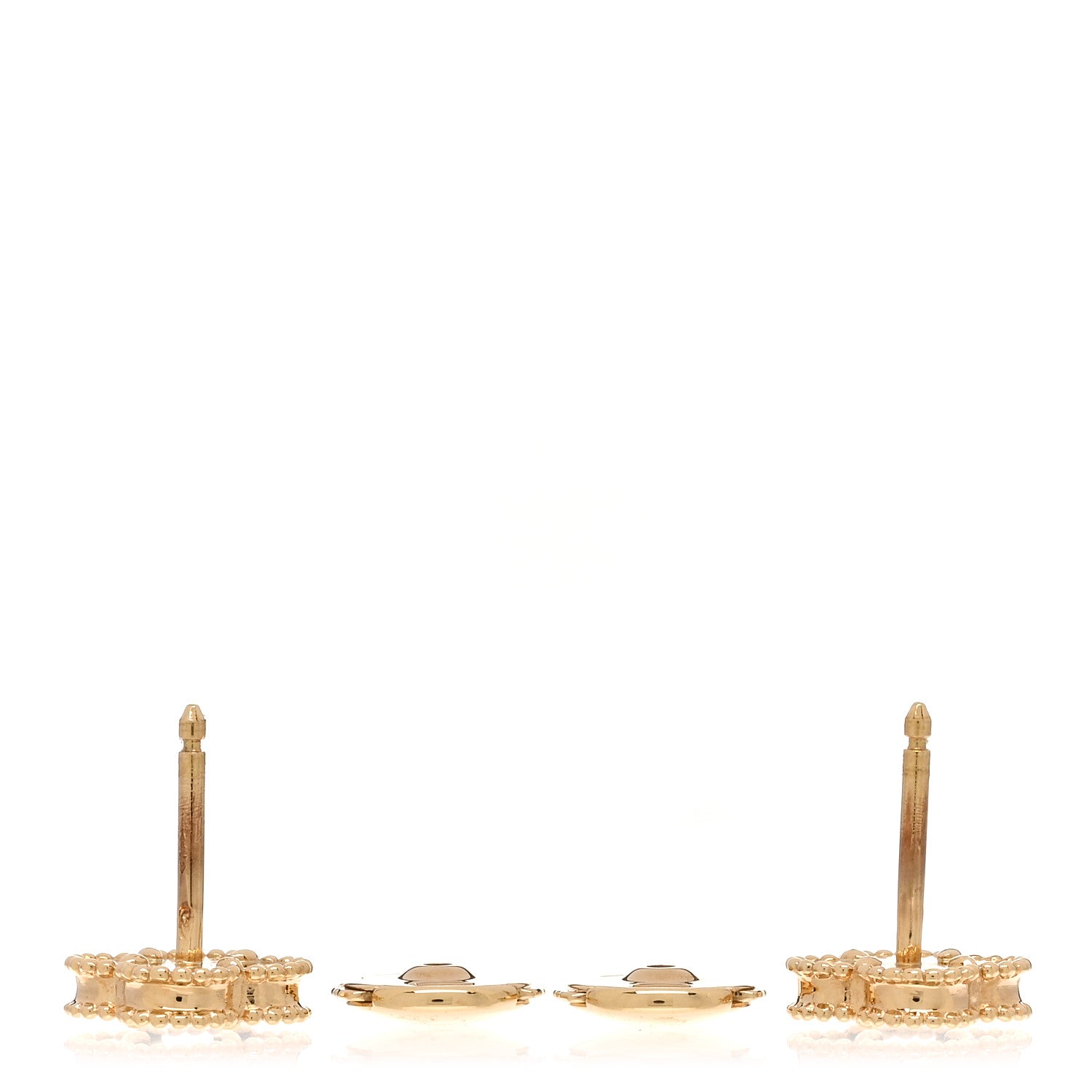 Van Cleef & Arpels VAN CLEEF & ARPELS 18K Yellow Gold Black Onyx Sweet Alhambra Earrings 3 of 5