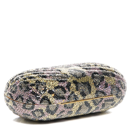 Judith Leiber Swarovski Crystal Leopard Minaudiere Clutch 4 of 6