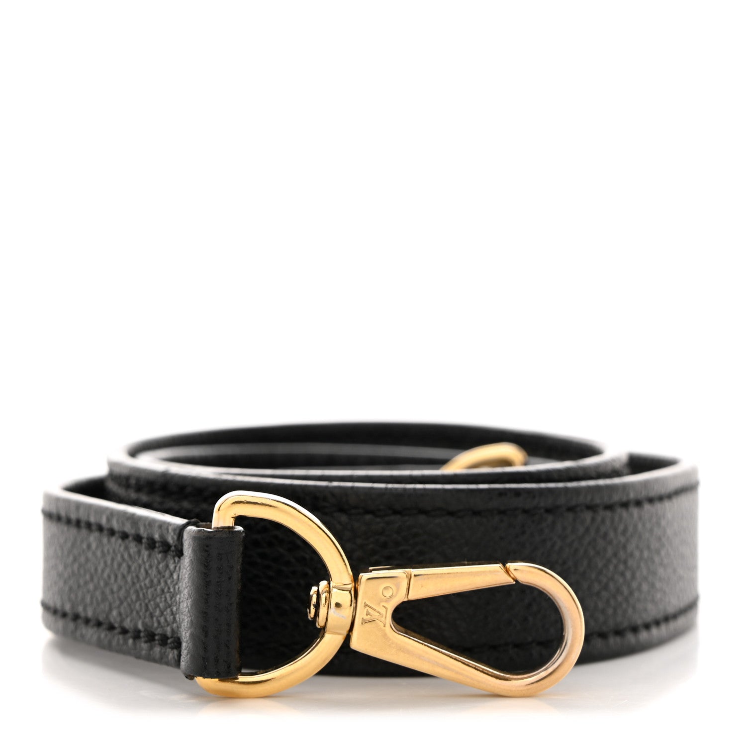 Louis Vuitton Calfskin Shoulder Strap Black 1 of 8