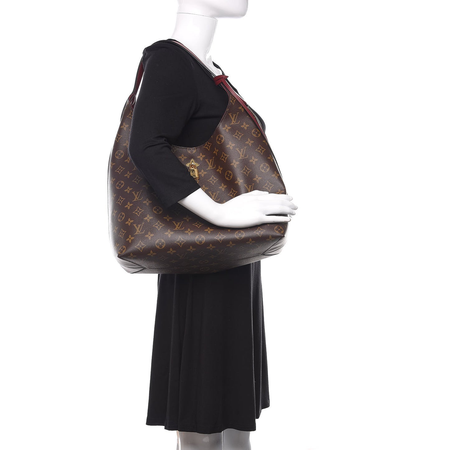 Monogram Flower Hobo Bordeaux