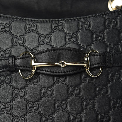 Gucci Guccissima Medium Emily Chain Shoulder Bag Black 9 of 17