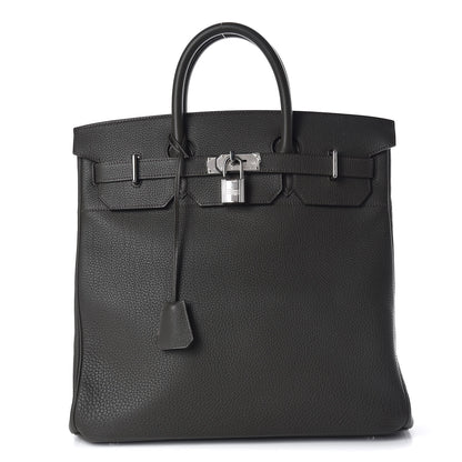 Hermes Taurillon Clemence HAC Birkin 40 Vert De Gris 1 of 30