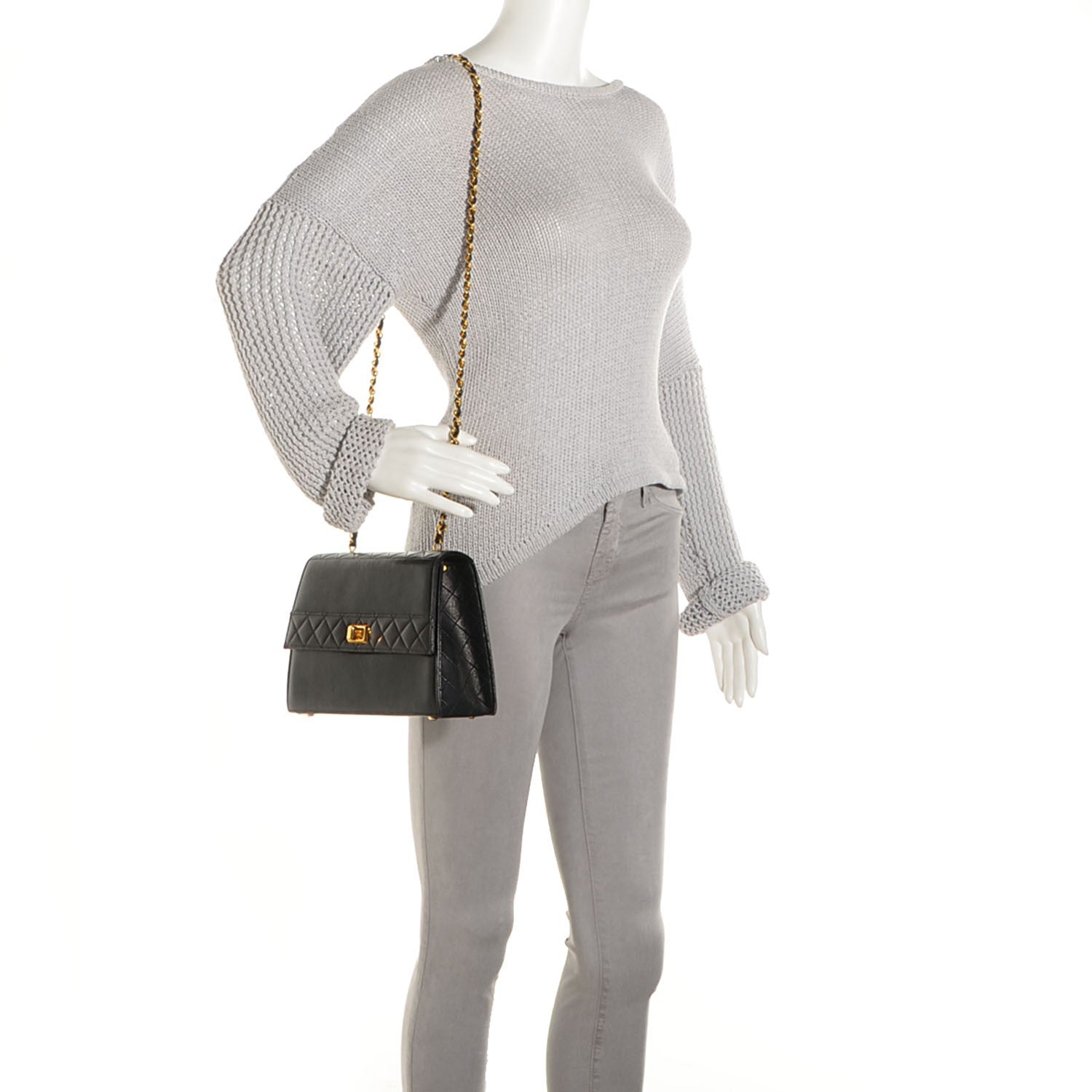 Chanel Lambskin Quilted Shoulder Bag Black 2 of 11