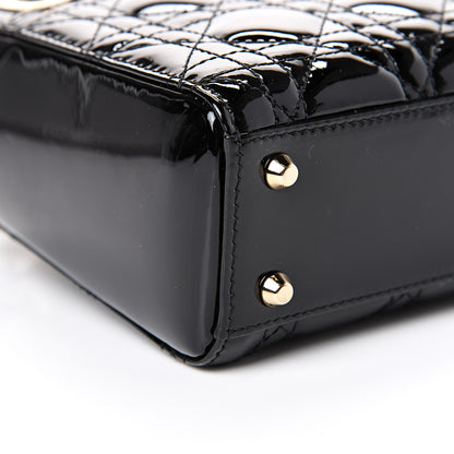 Christian Dior Patent Cannage Mini Lady Dior Black 8 of 9