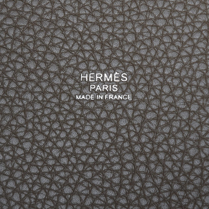 Hermes Taurillon Clemence Picotin Lock 22 MM Etoupe 6 of 11