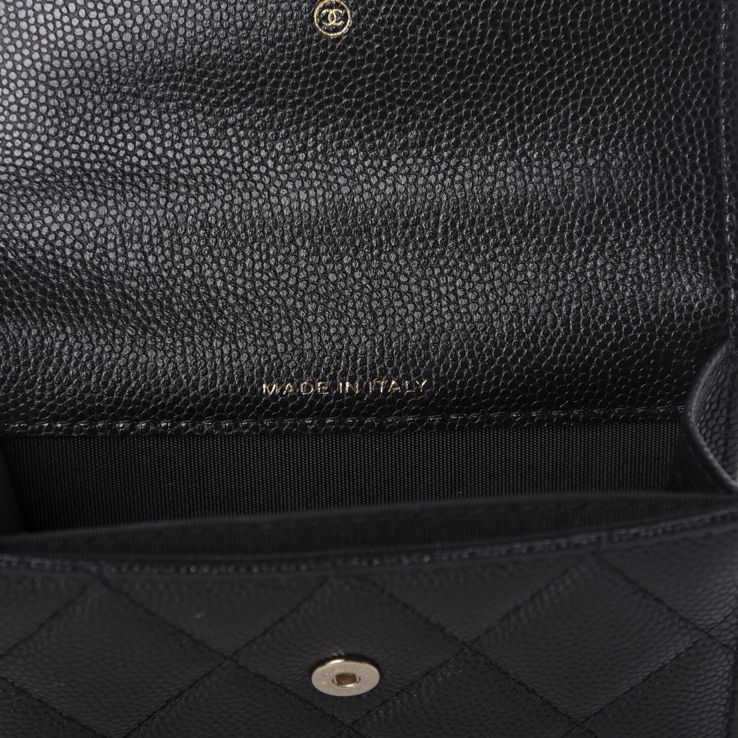 Chanel Caviar Quilted Mini Pearl On Top Coin Purse With Chain Black 9 of 11