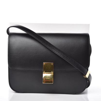 Celine Box Calfskin Medium Classic Box Flap Bag Black 8 of 8