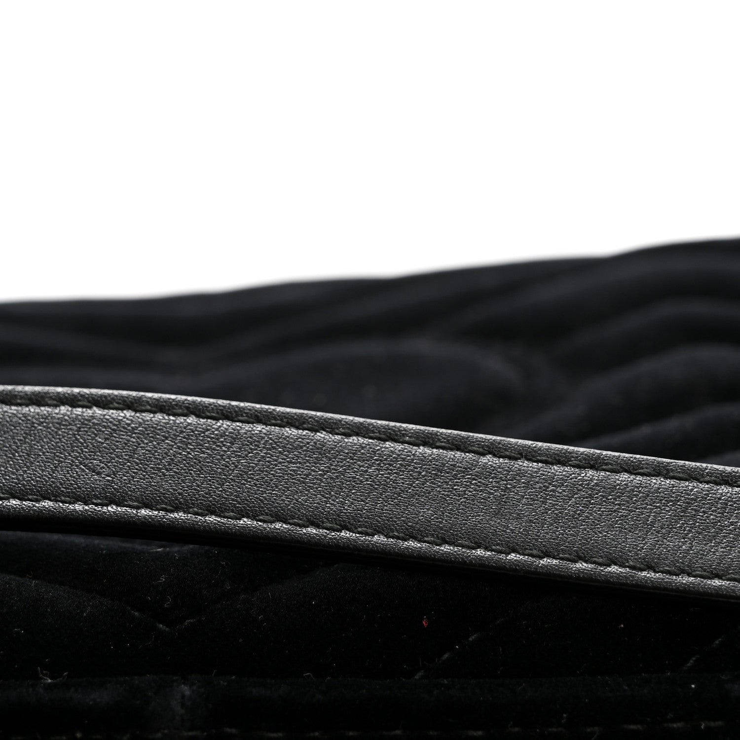 Gucci Velvet Matelasse Mini GG Marmont Shoulder Bag Black 13 of 14