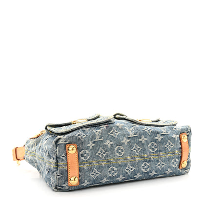Louis Vuitton Monogram Denim Baggy PM Blue 4 of 18