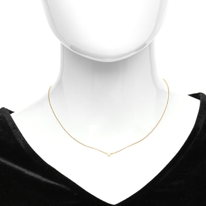 Tiffany 18K Yellow Gold Diamond .05ct Elsa Peretti Diamonds by the Yard Pendant Necklace 2 of 5