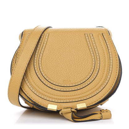 Chloe Calfskin Mini Marcie Round Crossbody Bag Honey Gold 1 of 9