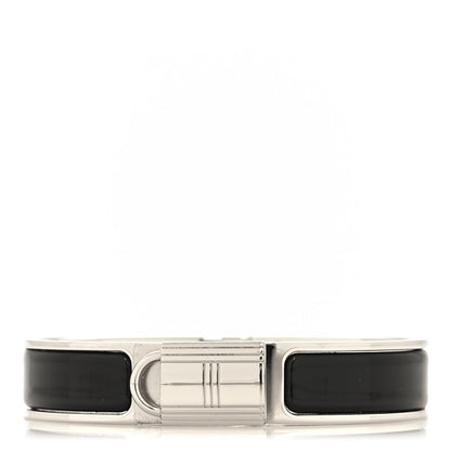 Hermes Enamel Narrow Clic Cadenas Bracelet PM Black 1 of 5