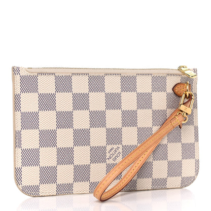 Louis Vuitton Damier Azur Neverfull PM Pochette 3 of 11