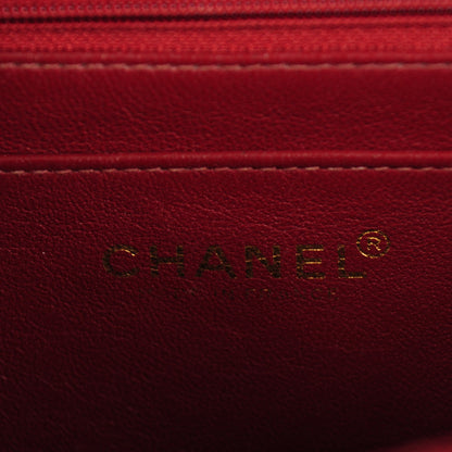 Chanel Caviar Quilted Jumbo Single Flap Dark Red 8 of 8