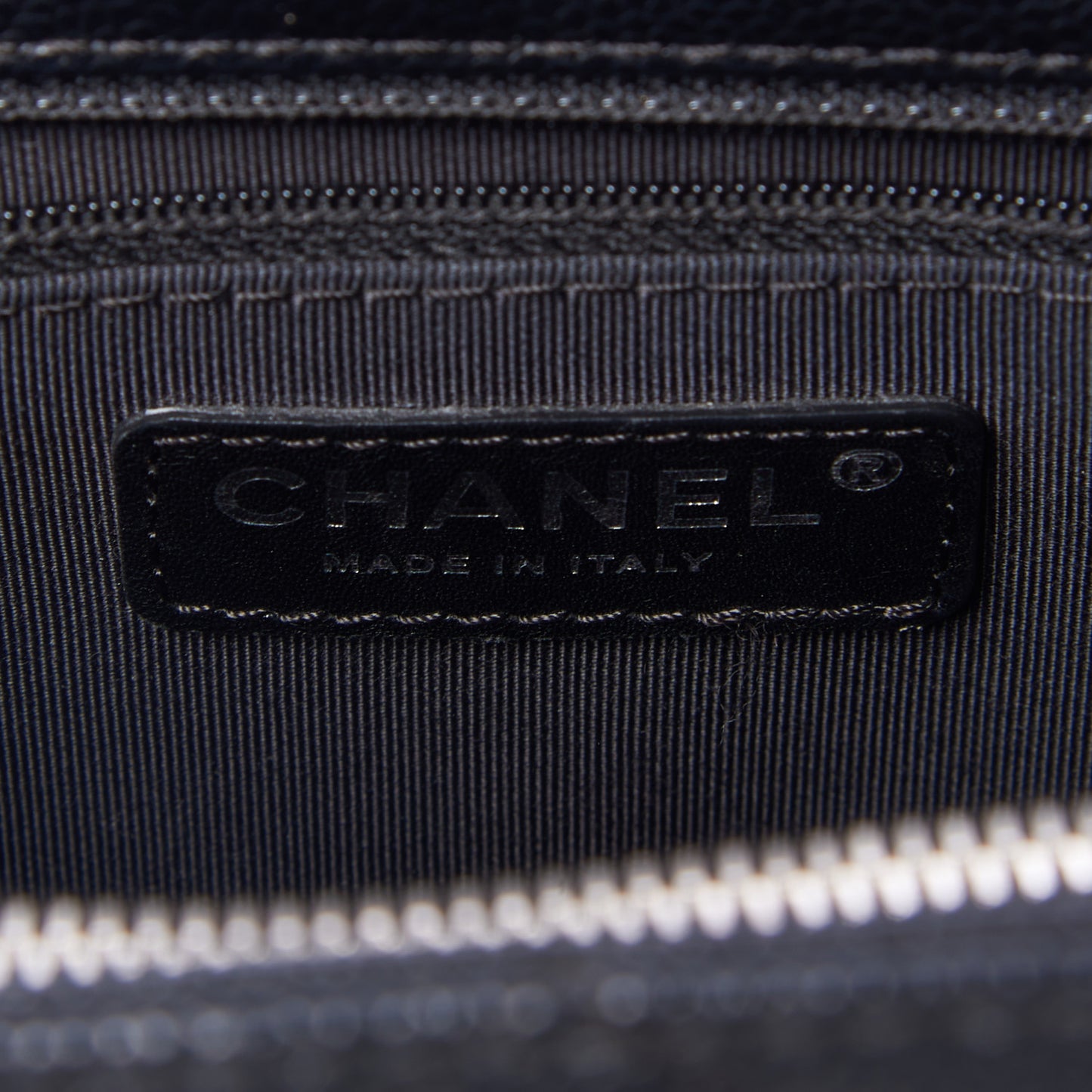 Caviar Quilted Grand Shopping Tote GST Black